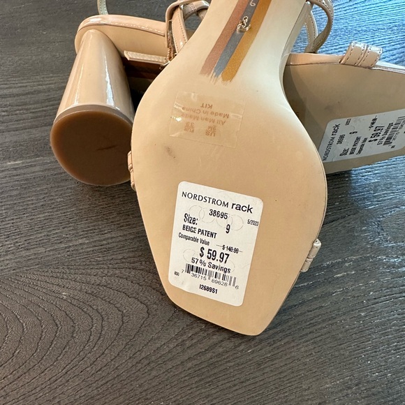 NWT Sam Edelman 'Kit' Patent Block Heel Square Toe Heel - Women's 9 - Picture 2 of 6